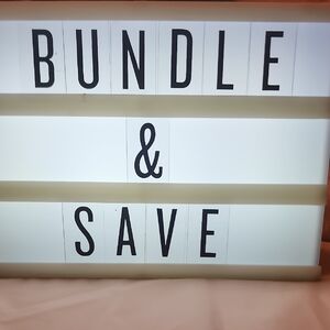 Origami Owl White and Black Lightbox Sign